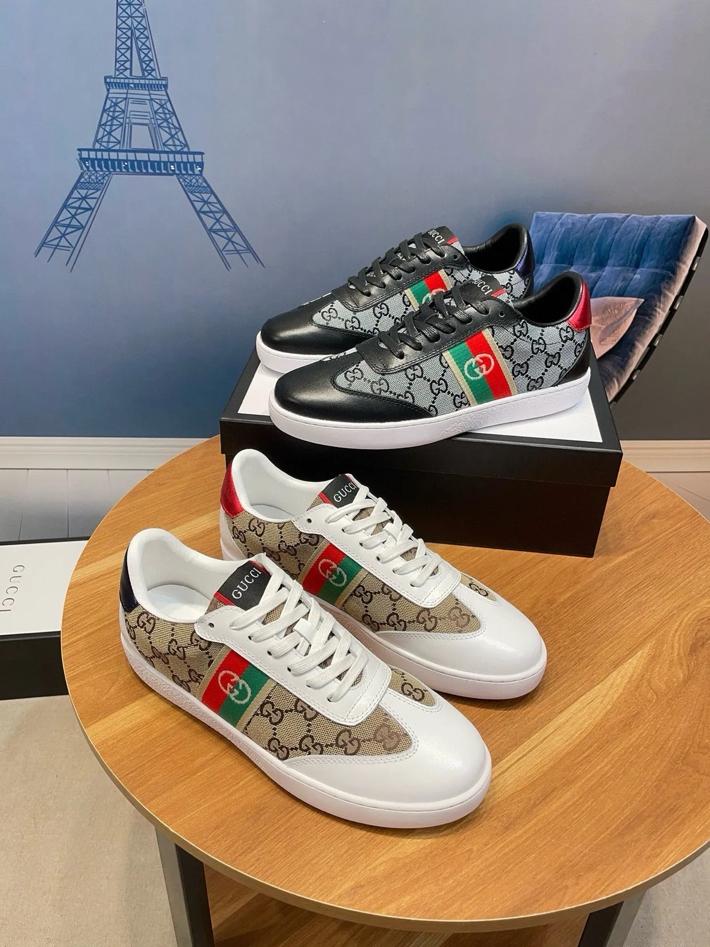 Men's clothing and shoes: 380💰New styles are here again! [Gucci Sports Men's Shoes] Gucci fashionable casual men's shoes 🇨🇳Original 1:1 mold, new model debuts first 💯Not high-profile but avant-garde, simple, low-key and fashionable, super versatile style 🌿Made of original cowhide with cloth ➕Sheepskin lining🎋The version is comfortable on the feet, first-class workmanship 🍍Size 38-44, (customized 45)